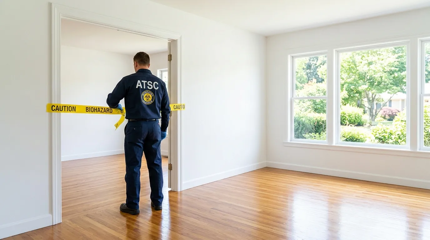 Certified biohazard cleanup crew performing Decomposition Cleanup in Mount Washington
