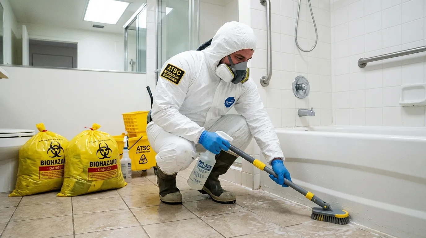 Decontamination equipment deployed for Blood Cleanup in Mount Washington